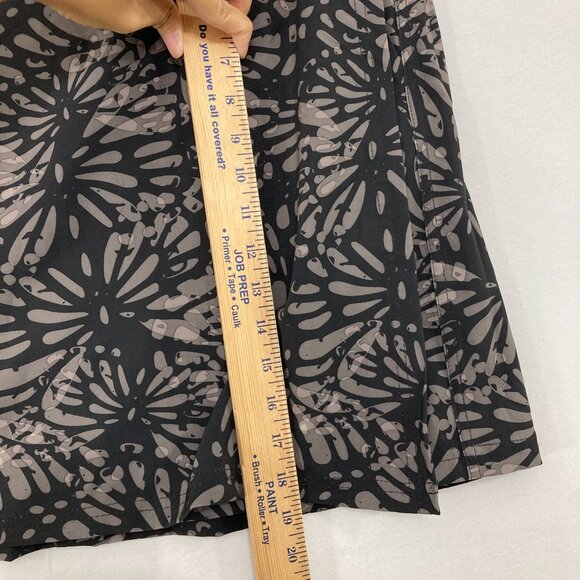 New Ripskirt Hawaii Small Charcoal Gray Floral Active Wrap Skirt Vacation Beach - Picture 7 of 10